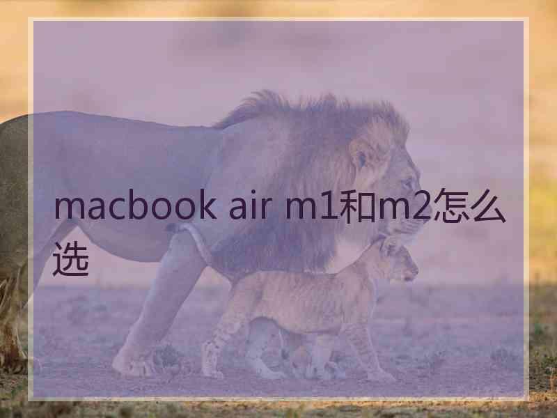 macbook air m1和m2怎么选