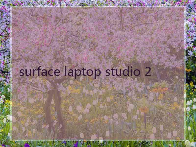 surface laptop studio 2