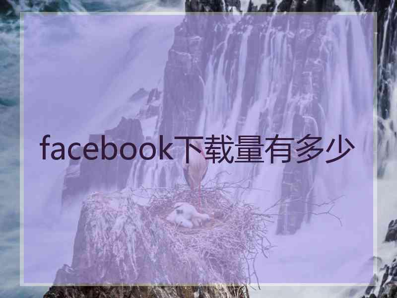 facebook下载量有多少