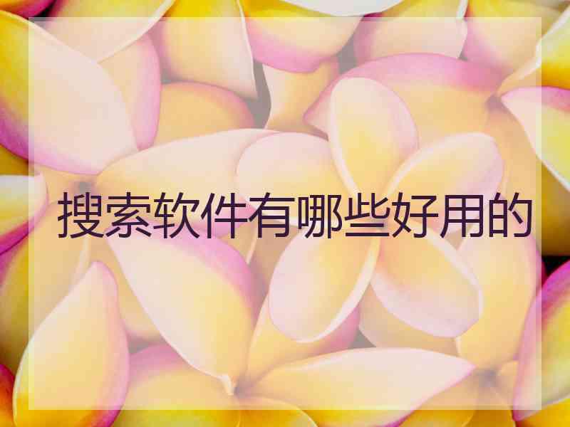 搜索软件有哪些好用的