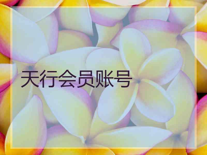 天行会员账号