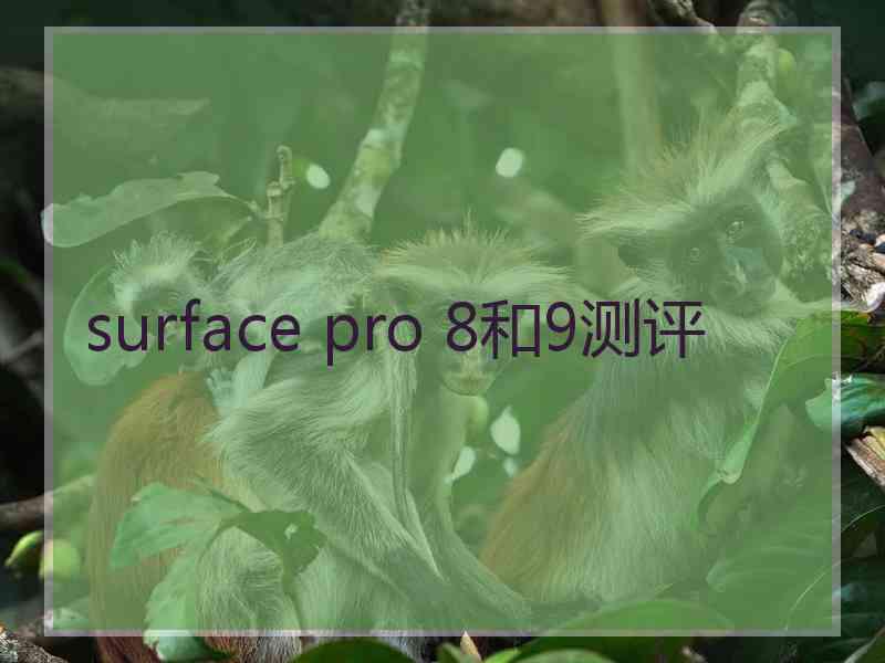 surface pro 8和9测评