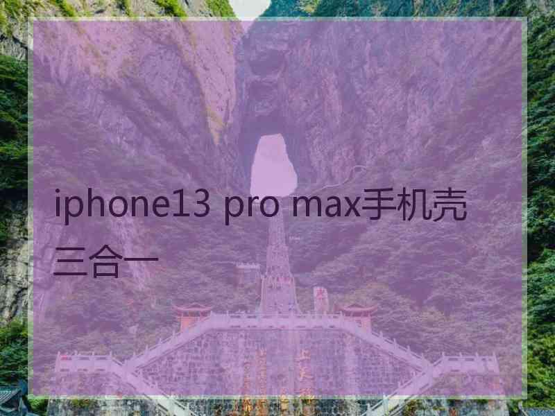 iphone13 pro max手机壳三合一