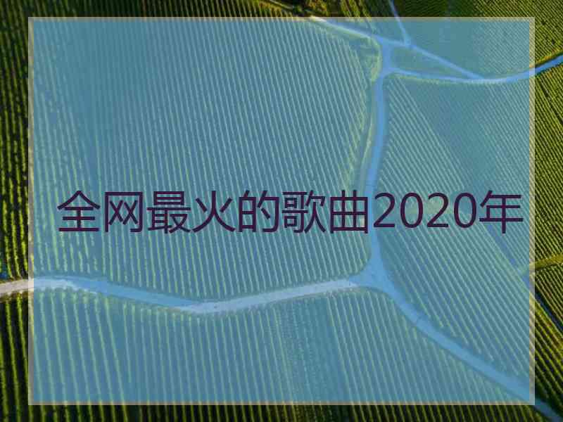 全网最火的歌曲2020年