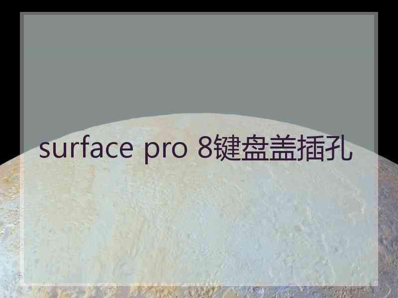 surface pro 8键盘盖插孔