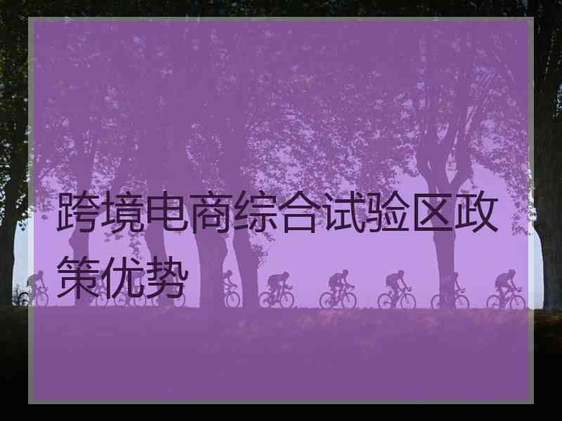 跨境电商综合试验区政策优势