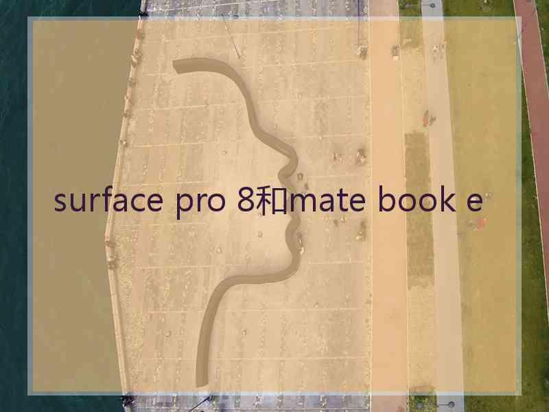 surface pro 8和mate book e