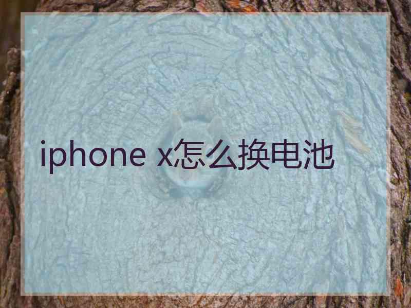 iphone x怎么换电池