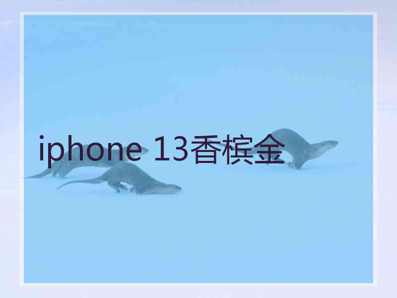 iphone 13香槟金