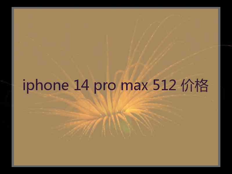 iphone 14 pro max 512 价格