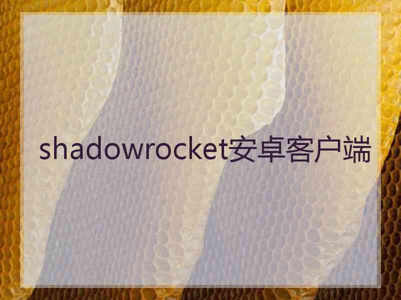 shadowrocket安卓客户端