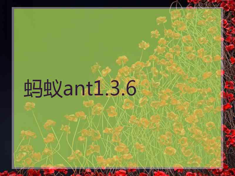 蚂蚁ant1.3.6