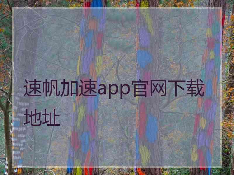 速帆加速app官网下载地址