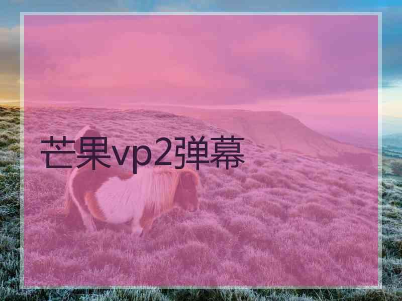 芒果vp2弹幕