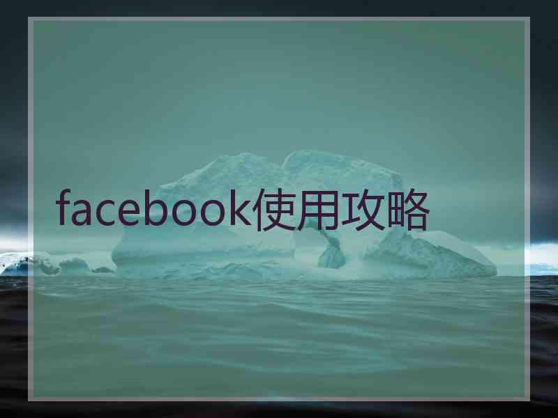 facebook使用攻略