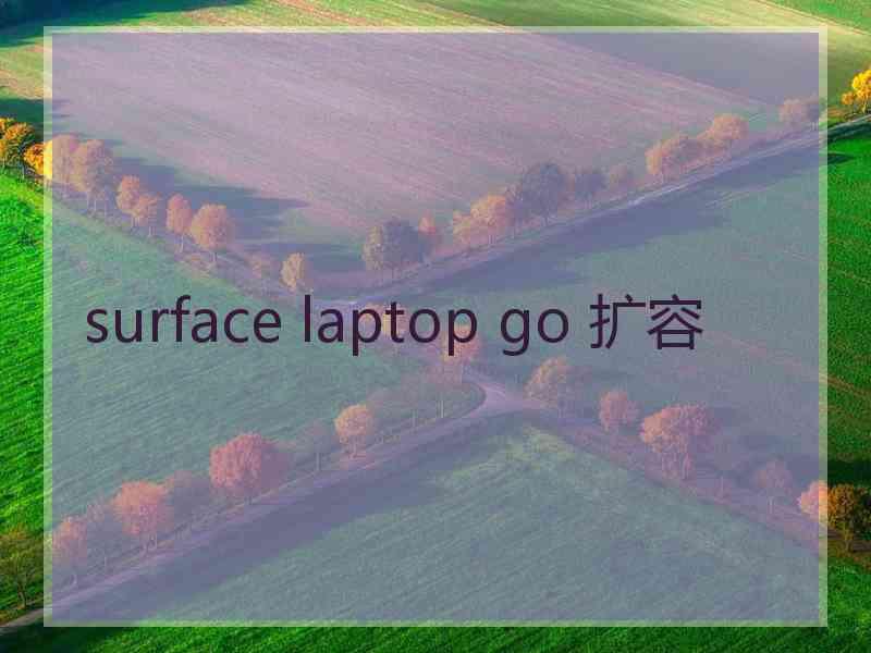 surface laptop go 扩容