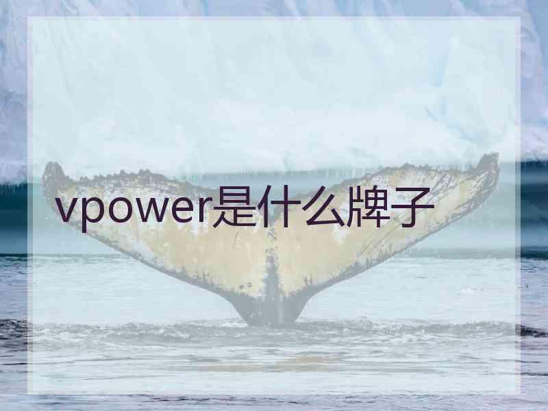 vpower是什么牌子