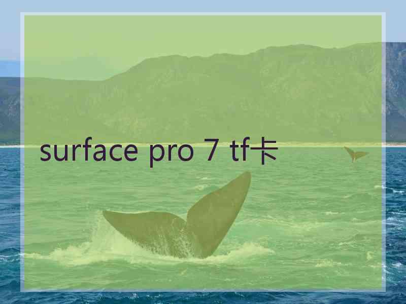 surface pro 7 tf卡