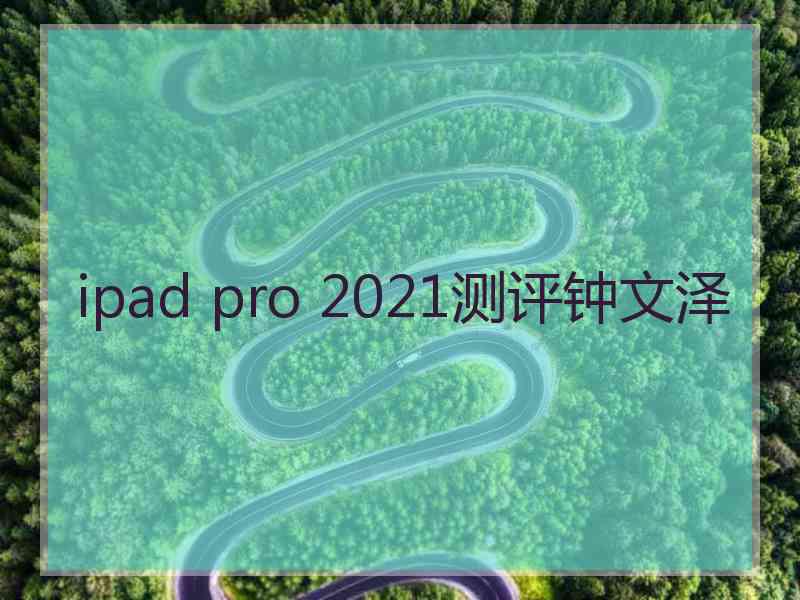 ipad pro 2021测评钟文泽