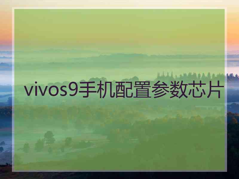 vivos9手机配置参数芯片