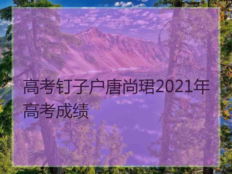 高考钉子户唐尚珺2021年高考成绩