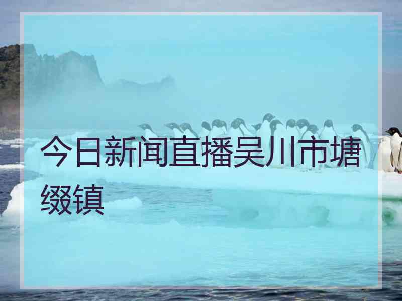 今日新闻直播吴川市塘缀镇