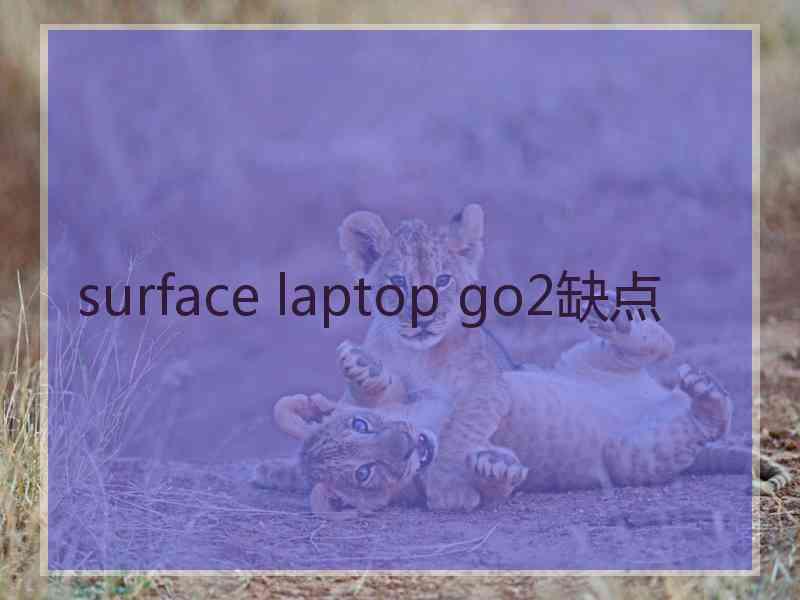 surface laptop go2缺点