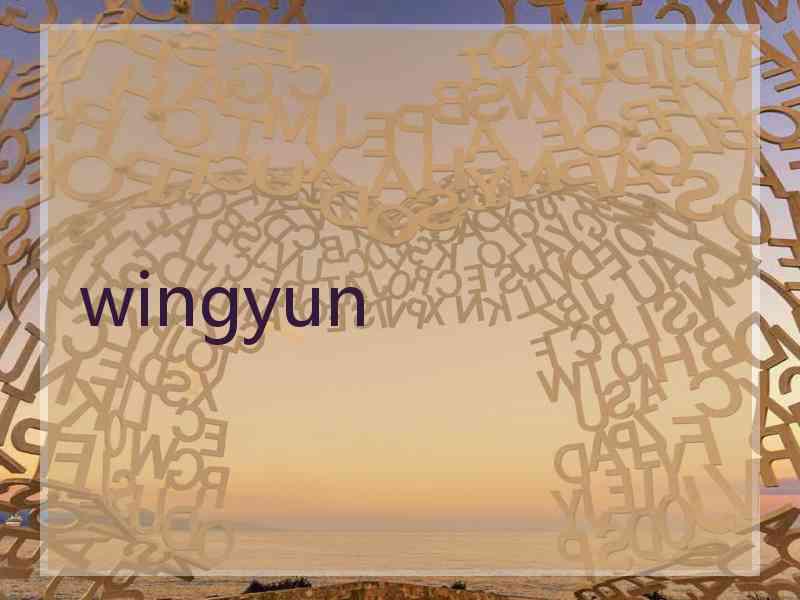 wingyun