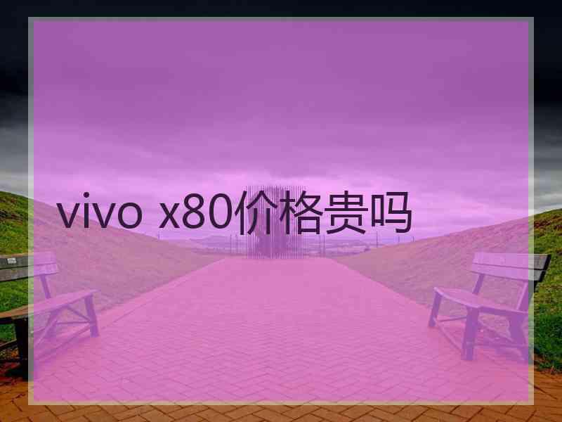 vivo x80价格贵吗