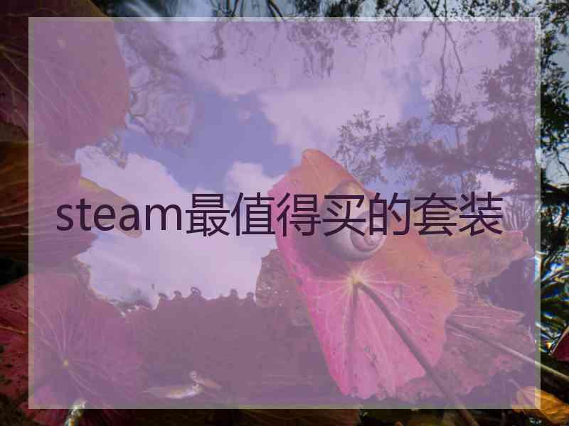 steam最值得买的套装