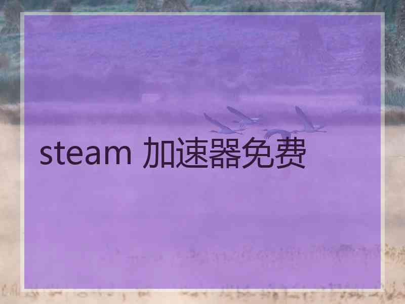 steam 加速器免费