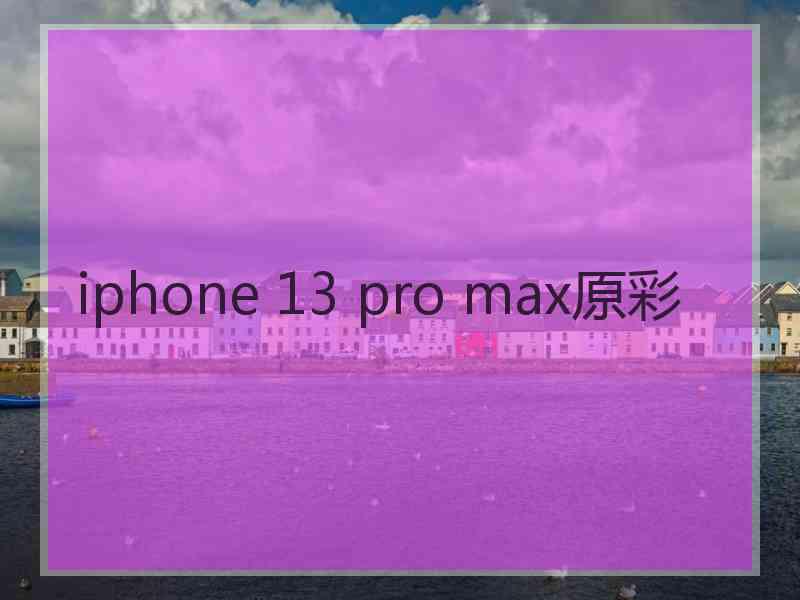 iphone 13 pro max原彩