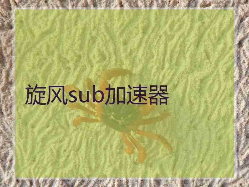 旋风sub加速器