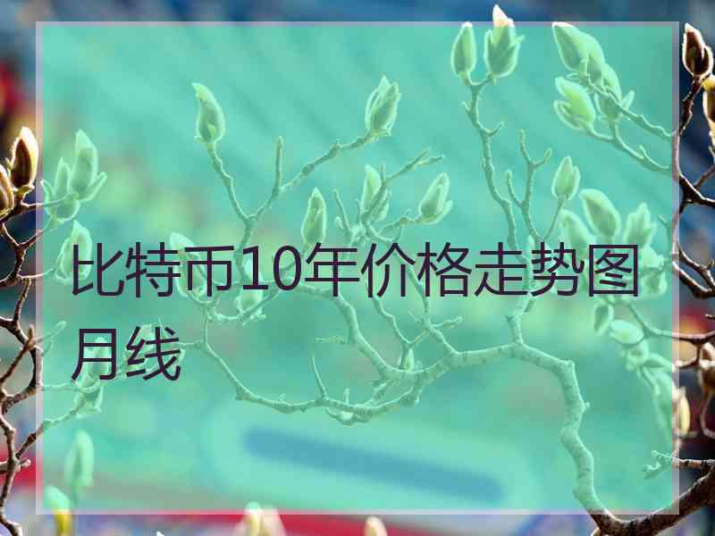 比特币10年价格走势图月线