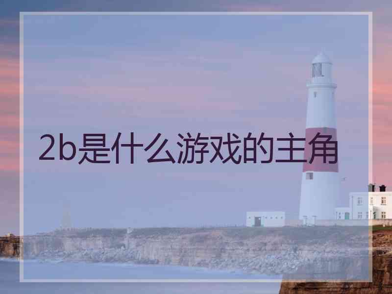 2b是什么游戏的主角