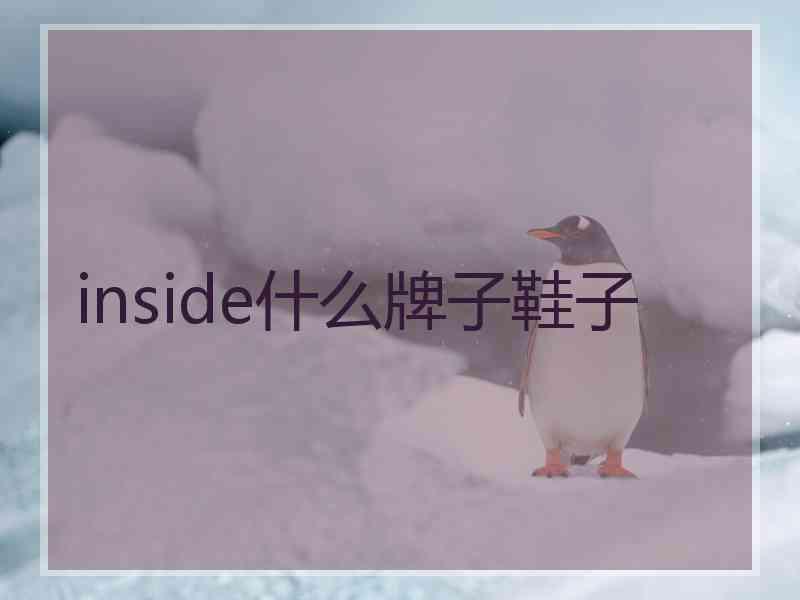 inside什么牌子鞋子