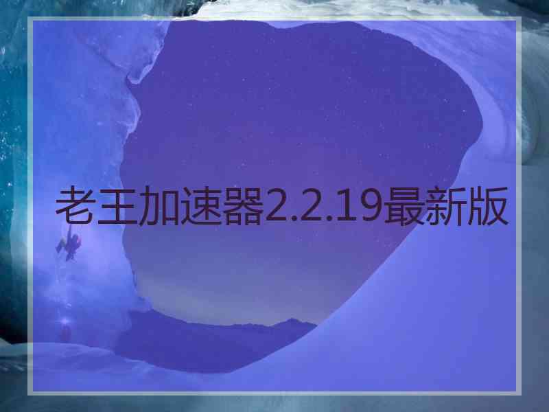 老王加速器2.2.19最新版