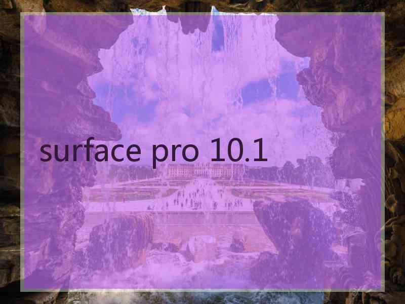 surface pro 10.1