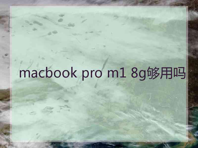 macbook pro m1 8g够用吗