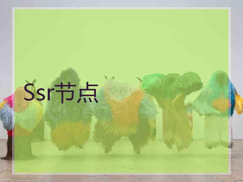 Ssr节点