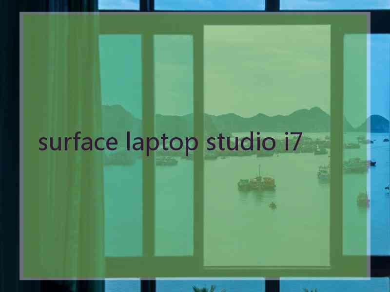 surface laptop studio i7