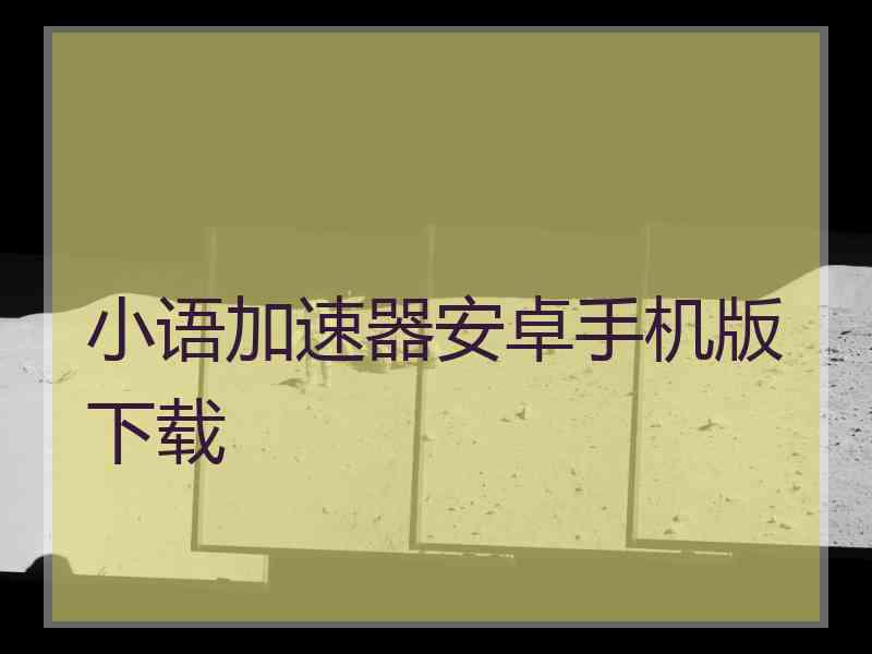 小语加速器安卓手机版下载