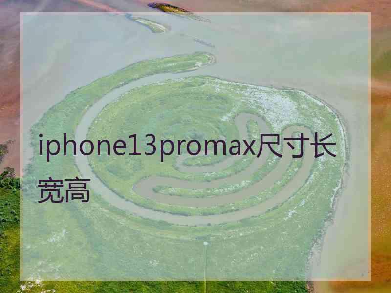 iphone13promax尺寸长宽高