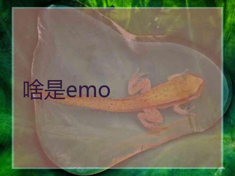 啥是emo