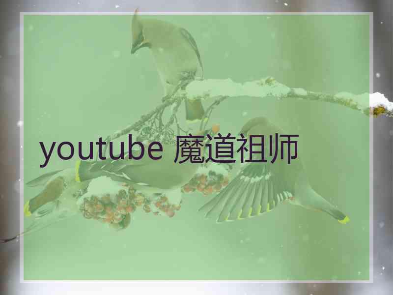 youtube 魔道祖师