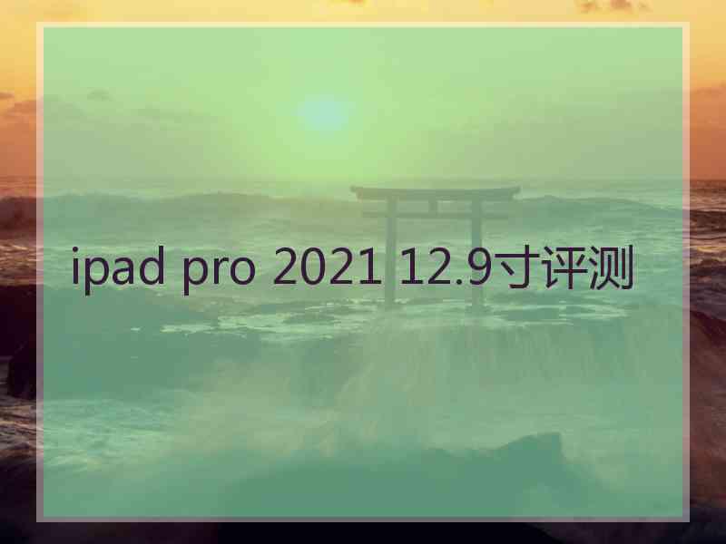 ipad pro 2021 12.9寸评测