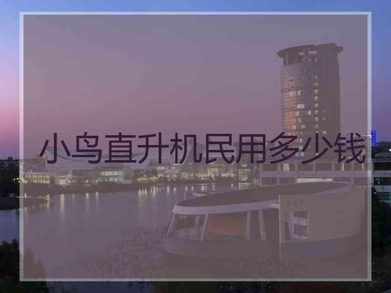 小鸟直升机民用多少钱