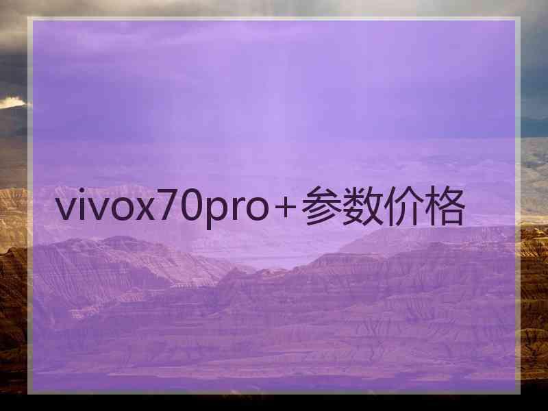 vivox70pro+参数价格