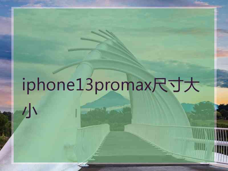 iphone13promax尺寸大小