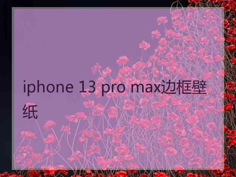 iphone 13 pro max边框壁纸